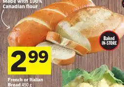 Foodland French or Italian Bread offer