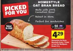 Foodland HOMESTYLE OAT BRAN BREAD offer