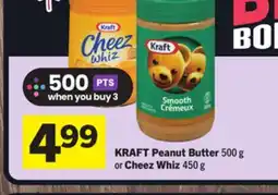Foodland KRAFT Peanut Butter 500 g or Cheez Whiz 450 g offer