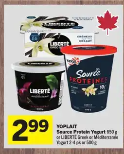 Foodland YOPLAIT Source Protein Yogurt offer