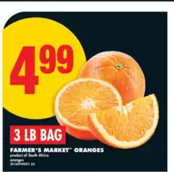 No Frills FARMER'S MARKET ORANGES, 3 LB BAG offer