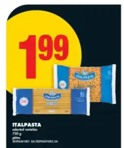 No Frills ITALPASTA, 750 g offer