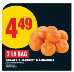 No Frills FARMER'S MARKET MANDARINS, 2 LB BAG offer