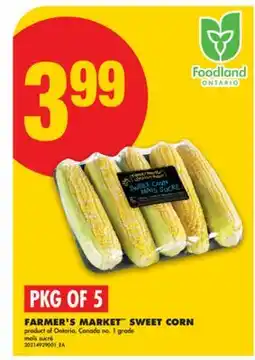 No Frills FARMER'S MARKET SWEET CORN, PKG OF 5 offer