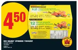 No Frills NO NAME STIRRED YOGURT, 12x100 g offer