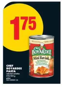 No Frills CHEF BOYARDEE PASTA, 418/425 g offer