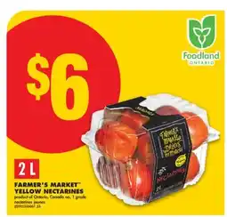 No Frills FARMER'S MARKET YELLOW NECTARINES, 2 L offer