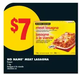 No Frills NO NAME MEAT LASAGNA, 1 kg offer