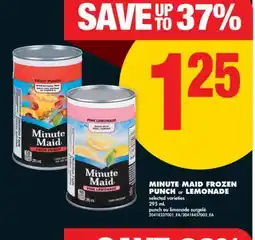 No Frills MINUTE MAID FROZEN PUNCH or LEMONADE, 295 mL offer