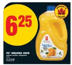 No Frills PC ORANGE JUICE, 2.5 L offer