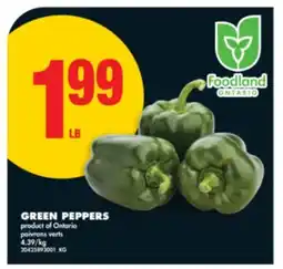 No Frills GREEN PEPPERS offer