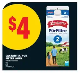 No Frills LACTANTIA PUR FILTRE MILK, 2 L offer