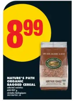 No Frills NATURE'S PATH ORGANIC BAGGED CEREAL, 650-907 g offer