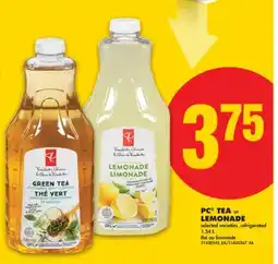No Frills PC TEA OR LEMONADE 1.54 L offer