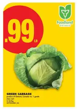 No Frills GREEN CABBAGE offer