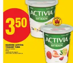 No Frills DANONE ACTIVIA YOGURT TUBS, 650 g offer