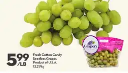 Longo's Fresh Cotton Candy Seedless Grapes offer
