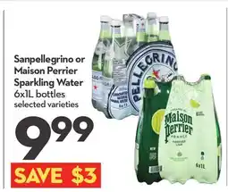 Longo's Sanpellegrino or Maison Perrier Sparkling Water offer
