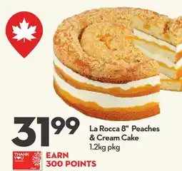 Longo's 8 Peaches & Cream Cake offer