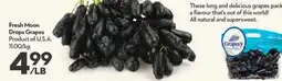 Longo's Fresh Moon Drops Grapes offer