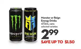 Longo's Energy Drinks offer