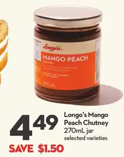 Longo's Mango Peach Chutney offer