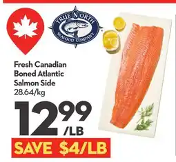 Longo's Fresh Canadian Boned Atlantic Salmon Side offer