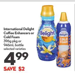 Longo's Coffee Enhancers or Cold Foam offer