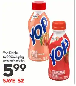 Longo's Yop Drinks offer