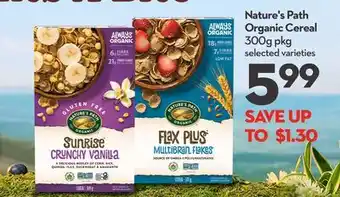 Longo's Nature's Path Organic Cereal offer