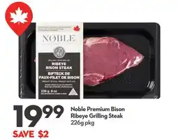 Longo's Noble Premium Bison Ribeye Grilling Steak offer
