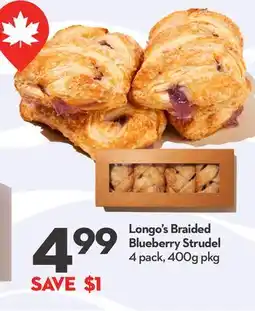 Longo's Braided Blueberry Strudel offer