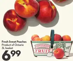 Longo's Fresh Sweet Peaches offer
