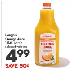 Longo's Orange Juice offer