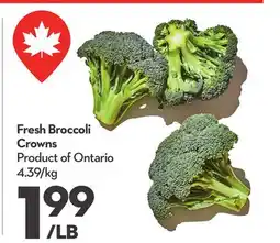 Longo's Fresh Broccoli Crowns offer