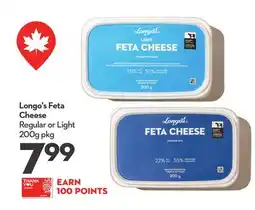 Longo's Feta Cheese offer