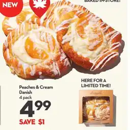 Longo's Peaches & Cream Danish offer