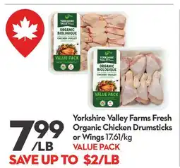 Longo's Fresh Organic Chicken Drumsticks or Wings offer