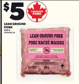 Loblaws LEAN GROUND PORK, 450 G offer