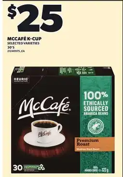 Loblaws MCCAFÉ K-CUP, 30'S offer