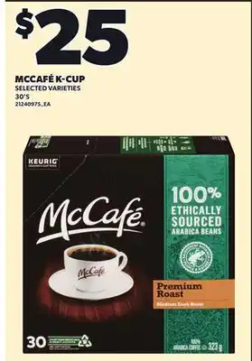 Loblaws MCCAFÉ K-CUP, 30'S offer