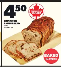 Loblaws CINNAMON RAISIN BREAD, 550 G offer