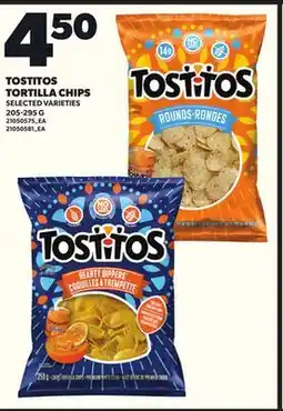 Loblaws TOSTITOS TORTILLA CHIPS, 205-295 G offer