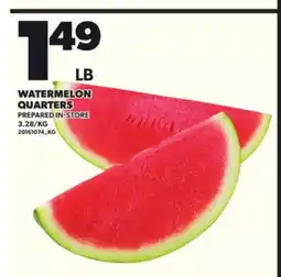 Loblaws WATERMELON QUARTERS offer