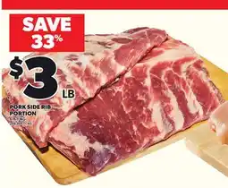 Loblaws PORK SIDE RIB PORTION offer