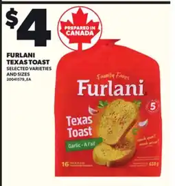 Loblaws FURLANI TEXAS TOAST offer