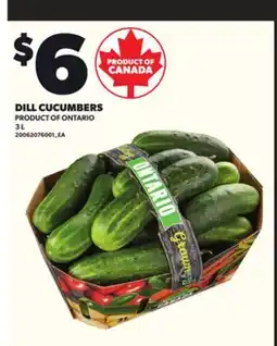 Loblaws DILL CUCUMBERS, 3 L offer