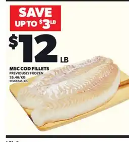 Loblaws MSC COD FILLETS offer
