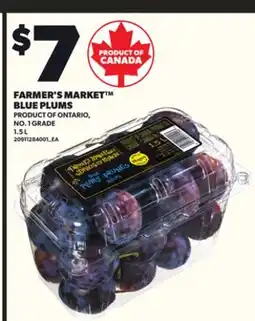 Loblaws FARMER'S MARKET BLUE PLUMS, 1.5 L offer