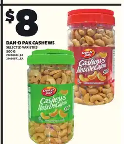 Loblaws DAN-D PAK CASHEWS, 500 G offer